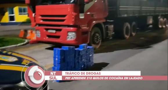 PRF apreende 210 kg de cocaína em Lajeado/RS