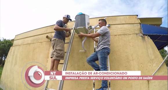 Posto de saúde recebe instalação de ar-condicionado