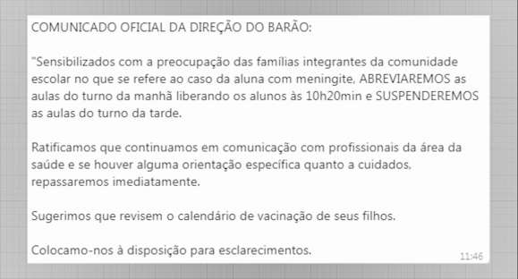 Meningite: não há risco de epidemia em Cachoeira do Sul