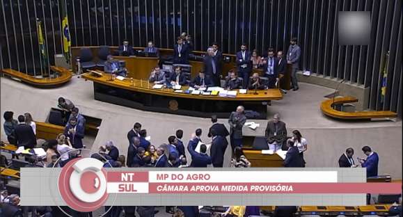 Câmara dos Deputados aprova MP do Agro