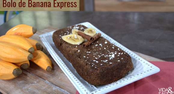 Receita: Bolo de Banana Express