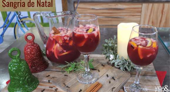 Receita: Sangria de Natal