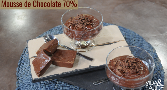 Receita: Mousse de Chocolate 70%