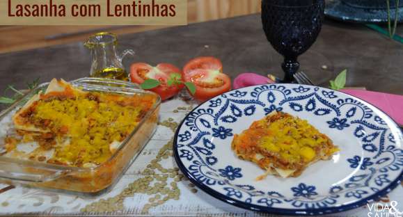 Receita: Lasanha com Lentilhas