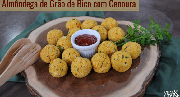 Receita: Almôndega de Grão de Bico e Cenoura