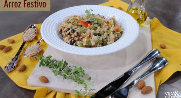 Receita: Arroz Festivo