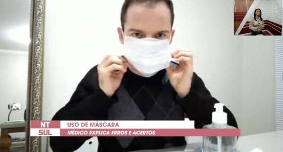 Médico explica erros e acertos no uso da máscara