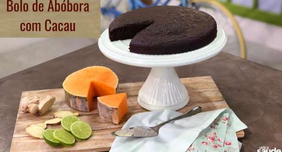 Receita: Bolo de Abóbora com Cacau