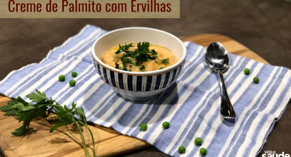 Receita: Creme de Palmito com Ervilhas