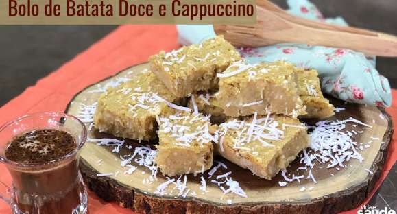 Receita: Bolo de Batata Doce e Cappuccino