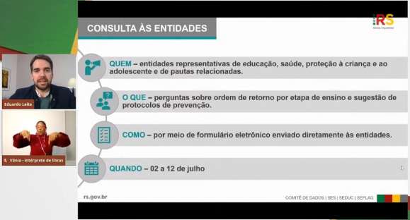 Governo do RS abre consulta para definir retomada de aulas presenciais