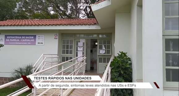 USs e ESFs aplicam testes rápidos a partir de segunda