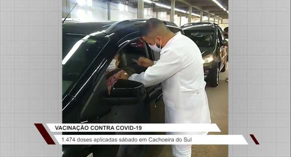 Coronavírus: 1.474 doses aplicadas em idosos com 63 anos ou mais no fim de semana