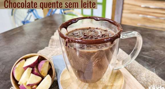 Receita: Chocolate quente sem leite