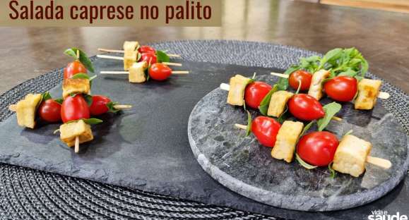 Receita: Salada caprese no palito