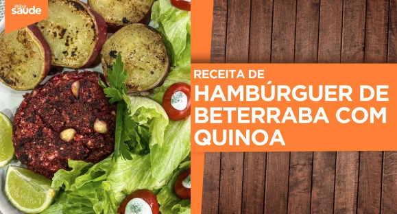 Receita: Hambúrguer de beterraba com quinoa