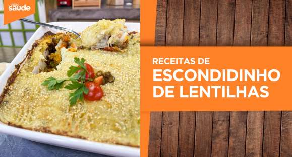 Receita: Escondidinho de lentilhas