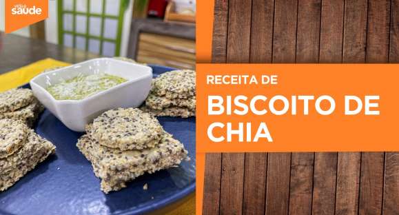 Receita: Biscoito de chia