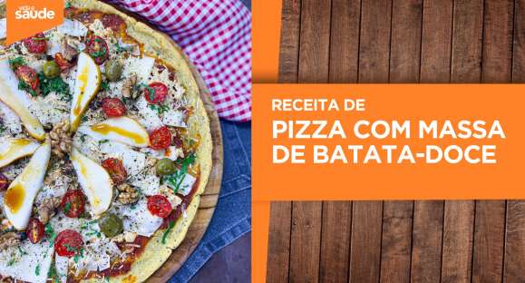 Receita: Pizza com massa de batata-doce