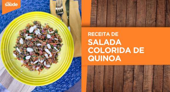 Receita: Salada colorida de quinoa