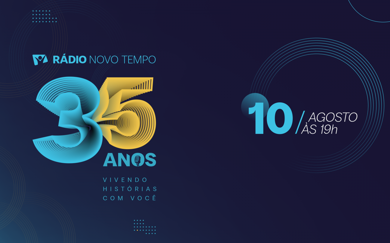 Rádio Novo Tempo completa 35 anos transmitindo esperança e faz Live para comemorar