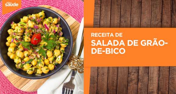 Receita: Salada de grão-de-bico