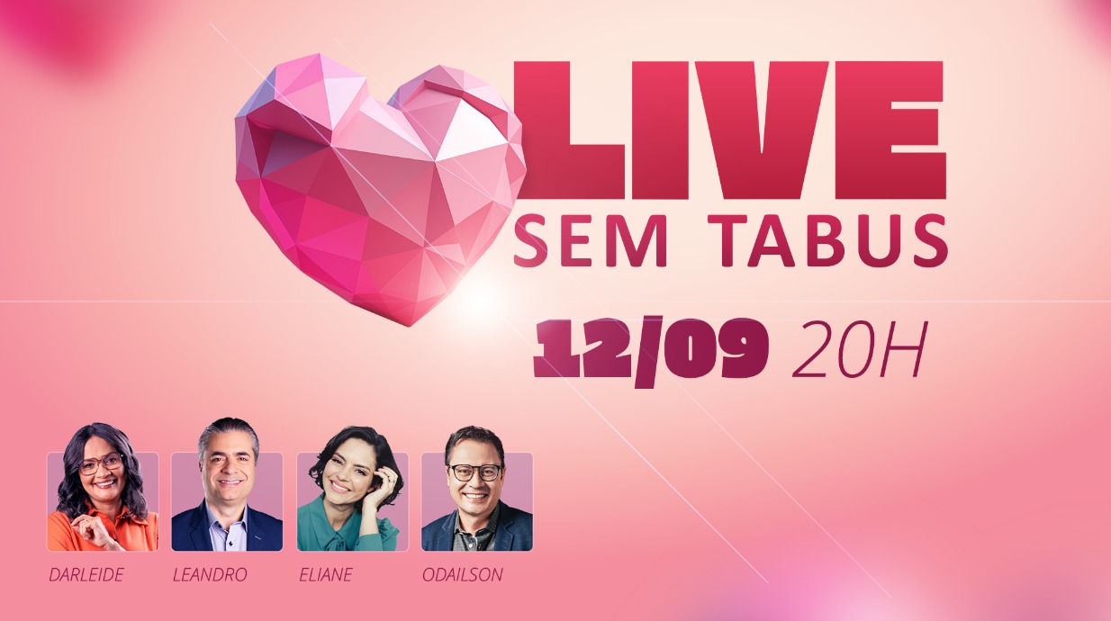 Web da Novo Tempo promove Live do Sem Tabus, ex-programa sobre sexualidade