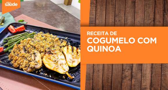 Receita: Cogumelo com quinoa