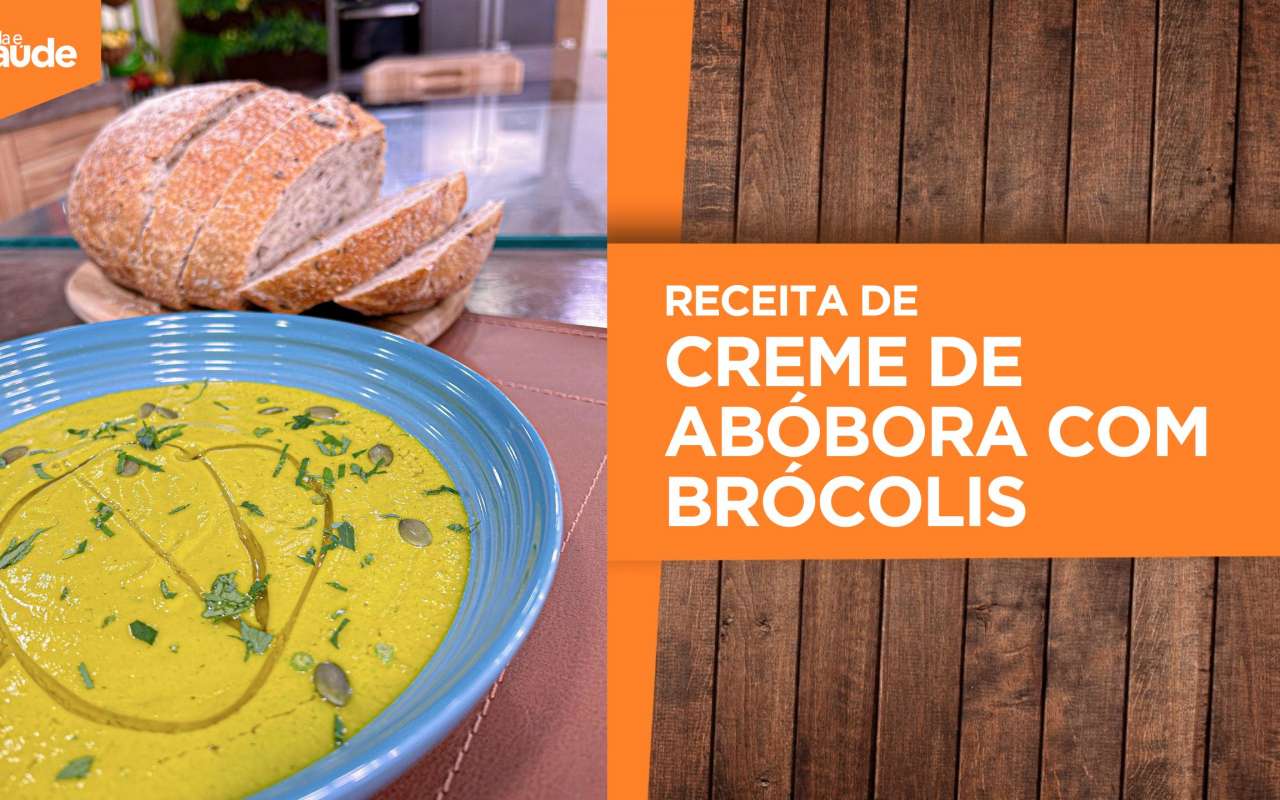 Receita: Creme de abóbora com brócolis