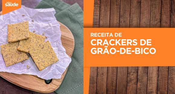 Receita: Crackers de grão-de-bico