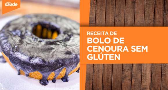 Receita: Bolo de cenoura sem glúten