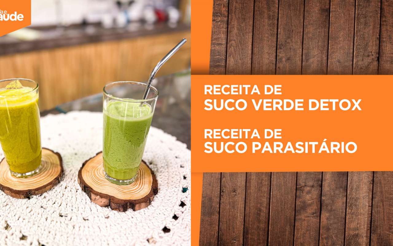 Receitas: Suco verde detox e suco parasitório