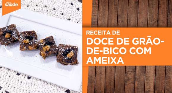 Receita: Doce de grão-de-bico com ameixa