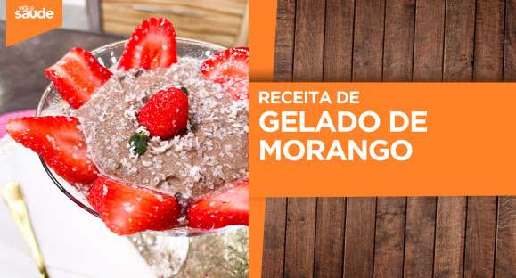 Receita: Gelado de morango