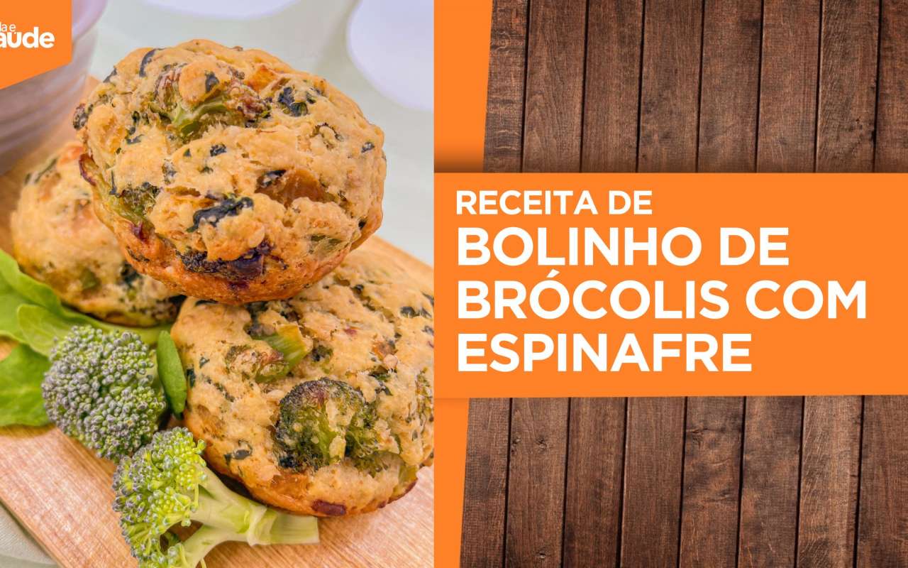 Receita:  Bolinho de brócolis com espinafre