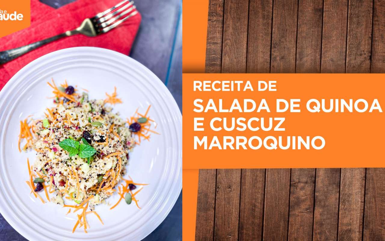 Receita: Salada de quinoa e cuscuz marroquino